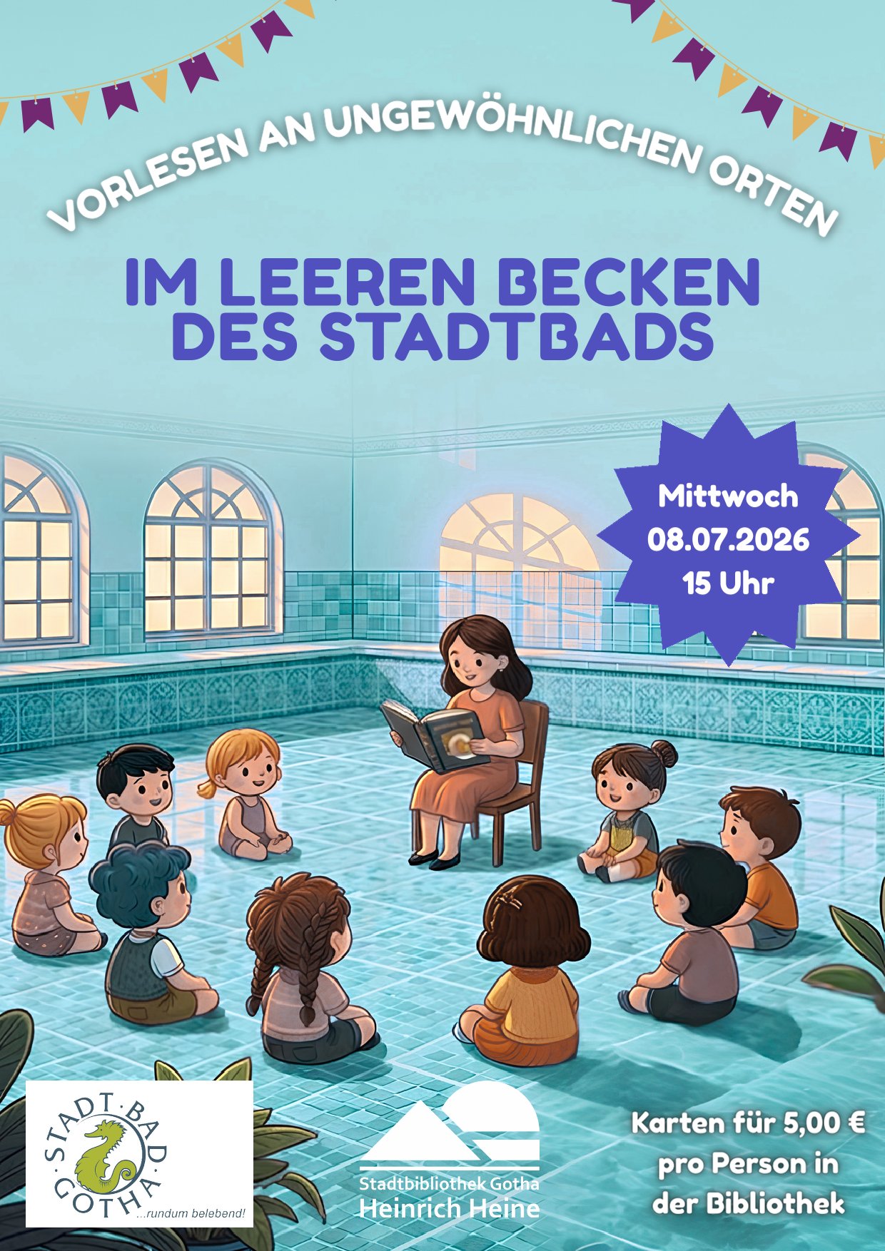 Vorlesen an ungewöhnlichen Orten